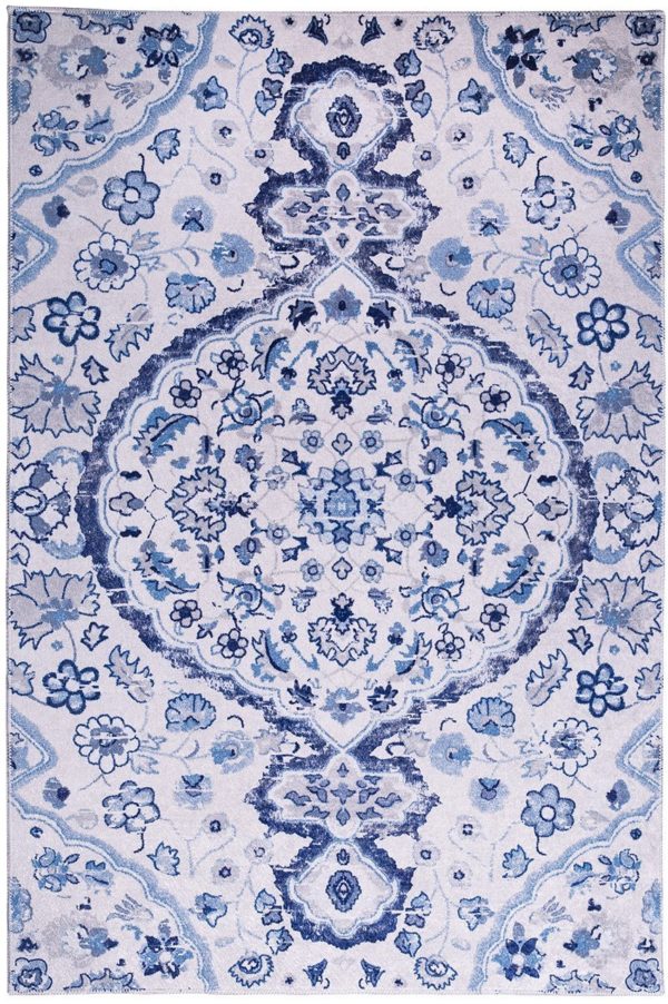 שטיח מלבני כחול טורקיז