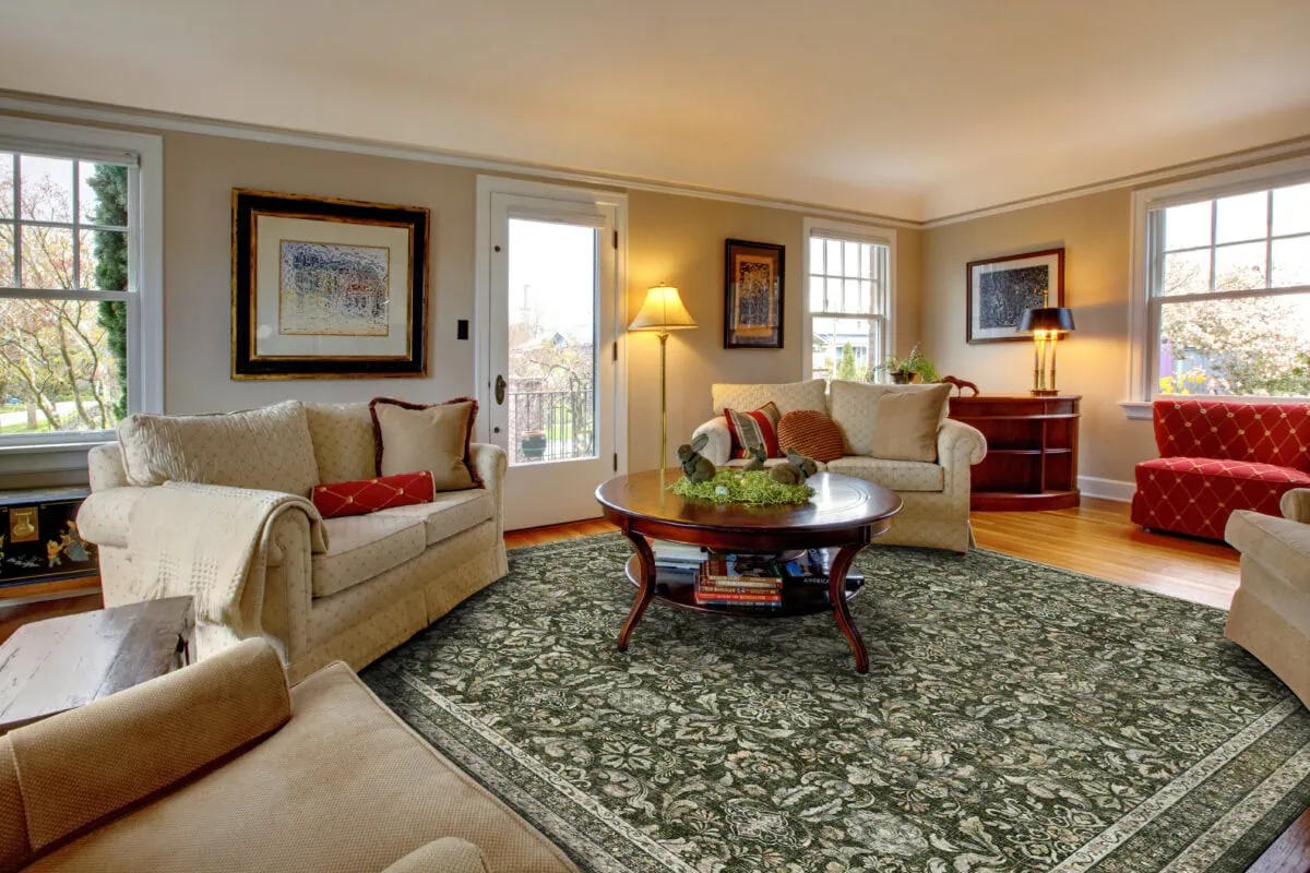 Cozy,Luxury,Living,Room,With,Beige,And,Red