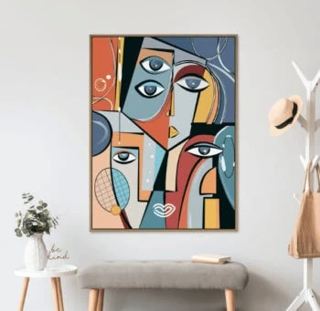 תמונת פרצופים 90X120 ס"מ