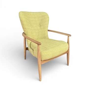 כורסת לורן בבד סטנלי חרדל