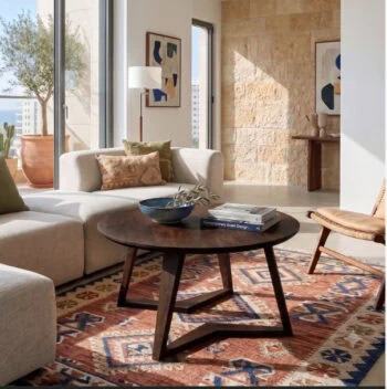 שולחן סלון ולנסיה אגוז